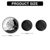 FELYSIK Black Cufflinks for Men, Round Silky Tuxedo Shirts Cufflinks