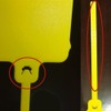 100pcs Reusable Blank Plastic Tags Ties Key Tags 1.45"*2.48" Serrated
