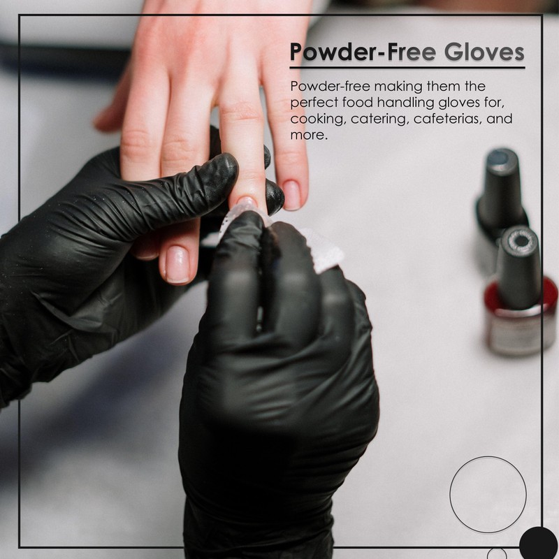 Medicom Nitrile Premium Gloves 100-Pieces, Large, Black