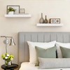 Fixwal Floating Shelves for Wall, 15.7" Wood Wall Mounted Shelves