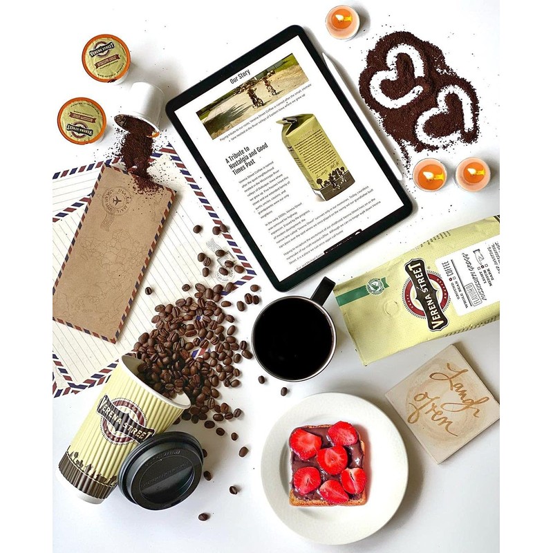 Verena Street 12 Ounce Ground Coffee, Light Medium Roast, Lock