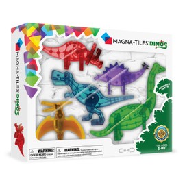 MAGNA-TILES Dinos 5-Piece Magnetic Construction Set, The ORIGINAL Magnetic Building Brand