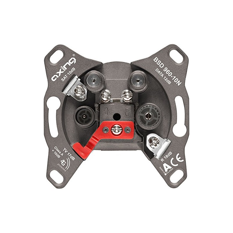 Axing BSD 960 00 N Multimedia SAT Antenna Wall Socket