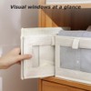 6 Pack Linen Storage Bins, Foldable Storage Boxes, Portable Wardrobe