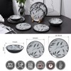 Lechoo 12pcs Melamine Dinnerware Set - Service for 4 Melamine