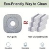 Square Microfiber Mop Pads Refills,Thick Microfiber Pad Refill,Square Micro-fiber Mop