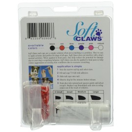 Soft Claws Canine Dog and Cat Nail Caps Take Home Kit, Small, Red