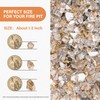 NUPICK 20 Pound Fire Glass, 1/2 Inch Reflective Fire Pit