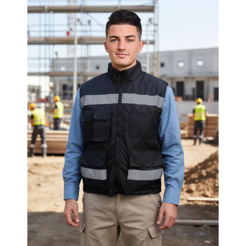 Chaleco Ejecutivo Reflejante Seguridad Industrial Resistente
