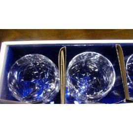 Mikasa VIVALDI Set of 4 double old fashioned glasses fine crystal OPEN BOX