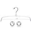 White Rubber Coated Thin Metal Hanger, Box of 25 Slim