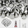 Yhsheen Silver Sewing Spikes for Crafts,300 PCS Stude for Clothing