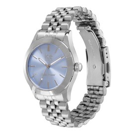 Ice-Watch - ICE Steel Solar Women's Watch with Metal Strap (Small), Silver and Blue, Bracelet