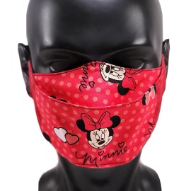 Handmade Minnie Mouse face mask 100% Cotton handmade in USA