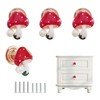 Sutfmwe Mushroom Knobs, Funky Cabinet Drawer Knobs, Unique Mushroom Shaped