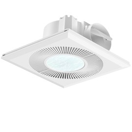 Bathroom Exhaust Fan with Light 165CFM Shower Vent Fan with 11.8IN 15w Led Light Combo Quiet 42dB Ceiling Exhaust Fan with Adjustable Led Light 3000k/4000k/6500k For Home Bath