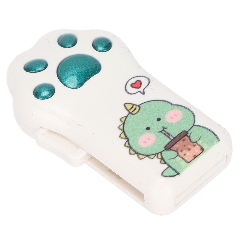 Flash Drive Green Dinosaur Pattern Cat Paw Shape USB2.0 Memory