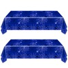YTHKJS 2Pcs Blue Spiderweb Party Tablecloth|70.8 x 42.5 Inch| Spiderweb
