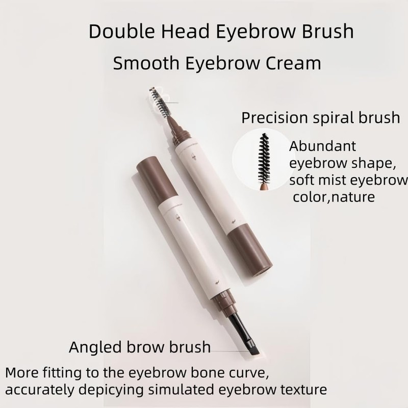 3 in 1 Waterproof Eyebrow Pomade with Brush,Beginner-friendly, Long Lasting,