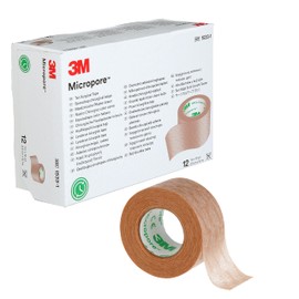 Micropore 3M? Micropore? Surgical Tape Tan 1533-1, 1 inch x 10 yard (2,5cm x 9,1m), 12 rolls/box