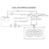 muge racing 12V Dual Electric Fan Relay Kit with 185°F