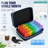 Monthly Pill Box Organiser 3 Times a Day with Hard