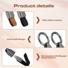brileze 2 Pcs Car Key Chain Clip Leather Keychain Key