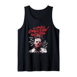 Texas Chainsaw Massacre Leatherface Word Crown Tank Top