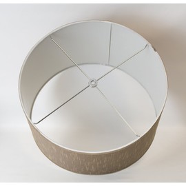 Urbanest Faux Silk Drum Lampshade, 16-inch By 16-inch By 10-inch, Taupe, Spider Fitter