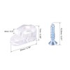 sourcing map Glass Retainer Clips Kit, 20mmx11mm Cabinet Door Clips