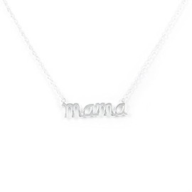 Mondepetit - 925 Sterling Silver Mama Necklace Shine