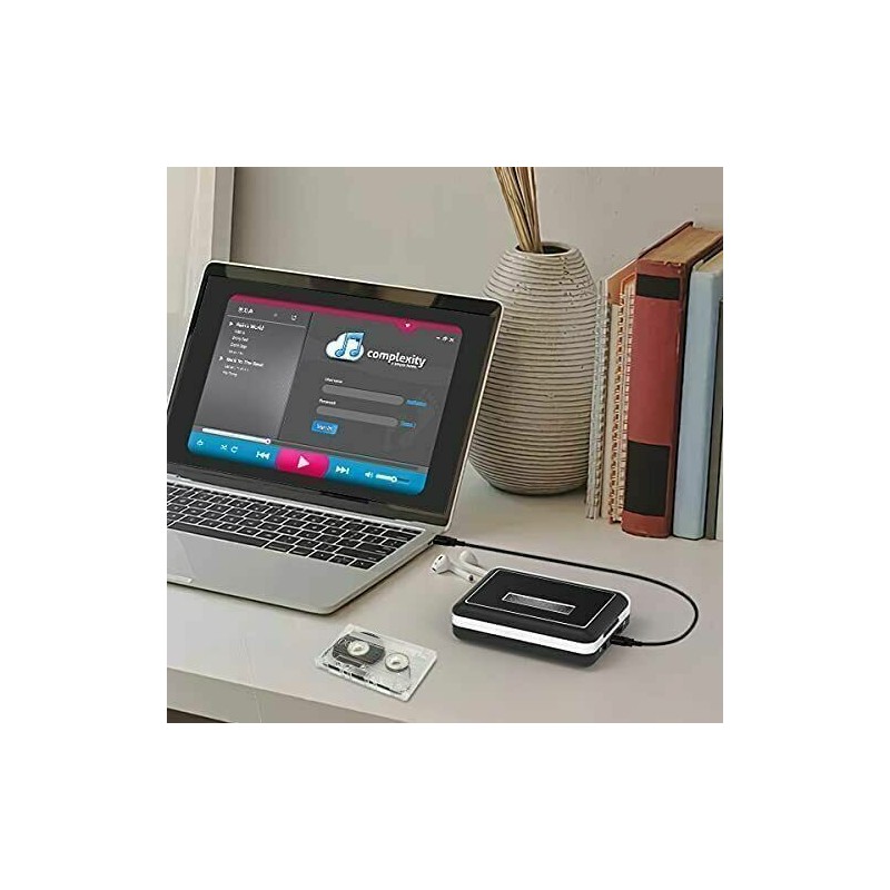 Rybozen Portable Cassette Player Converter, Convert Tapes to Digital MP3