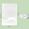 SumDirect 50Pcs White Kraft Zip Lock Stand Up Bolsas de