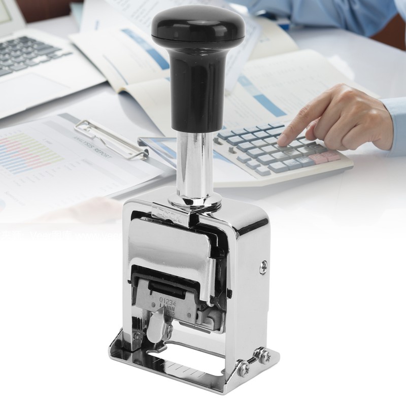 Number Stamp Zinc Alloy Shell Automatic Jump Number Self Inking