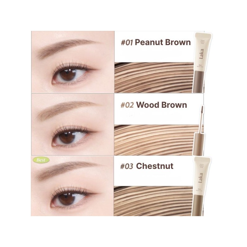 LAKA Pixi Brow Cara 8g, Type:01 Peanut Brown