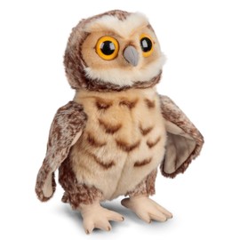 Animigos World of Nature 38cm Plush Tawny Owl Soft Toy, Red, 37259