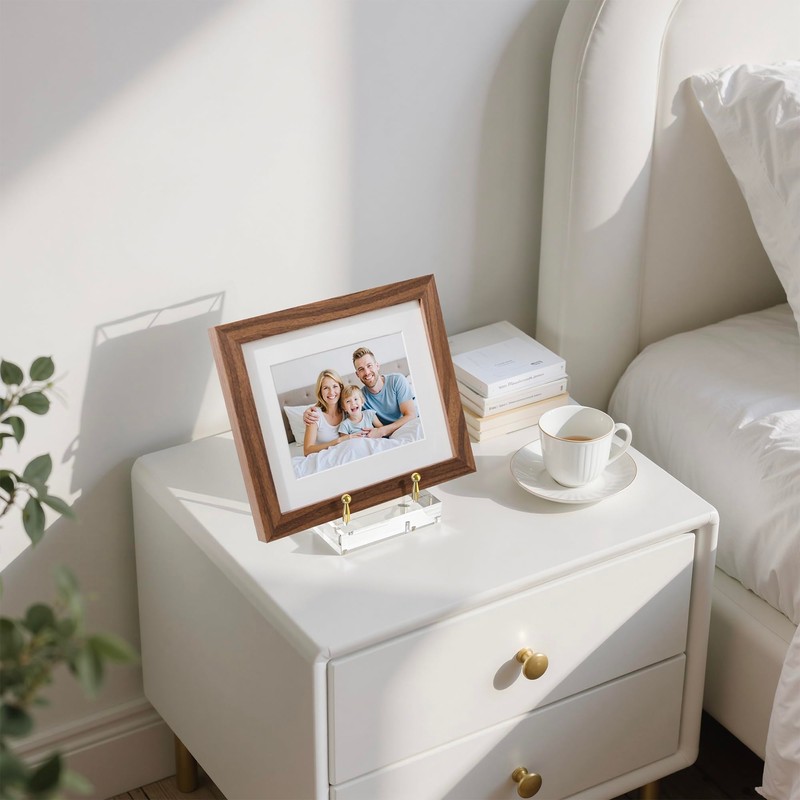 CRMPro Acrylic Easel Display Stand, Clear Table Easel Picture Frame