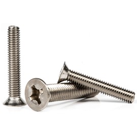 M4 (4mm x 25mm) Phillips Countersunk Machine Screws Flat Head Stainless Steel A2 (Pack of 20)
