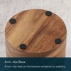 KITCHENDAO Acacia Wood Salt Cellar Bowl Box with Built-in Spoon