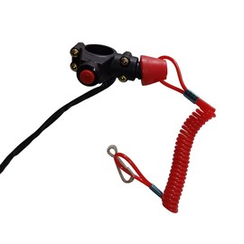 Goodfind68 Interruptor de apagado de botón rojo compatible con motor de 50 cc, 70 cc, 90 cc, 110 cc, 125 cc, 150 cc, 200 cc, 250 cc, ATV Quad Bike, Dirt Bike, Pit Bike, Trail Bike Go Kart