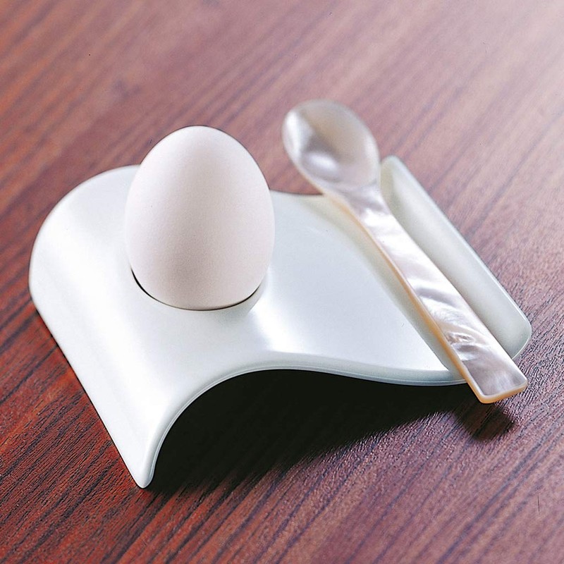 Villeroy und Boch NewWave Eierbecher, Eierständer mit passgenauer Einbuchtung, Premium