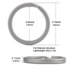 FEGVE Titanium Key Chain Rings Split Rings 4 Pack –