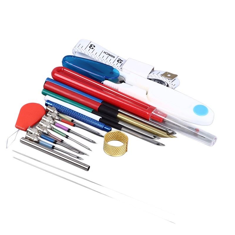 20 Pieces Punch Needle Kit Needle Threaders Embroidery Poking Cross