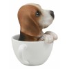 Ebros Adorable Teacup Beagle Dog Statue 5.5" Tall Beagle Puppy