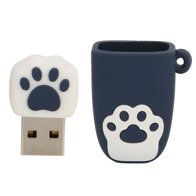 U Disk USB2.0 Hot Swap Cat Paw Shape Cartoon Style
