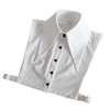 Nawwgy Women Vintage Wide Lapel False Fake Collar Button Detachable