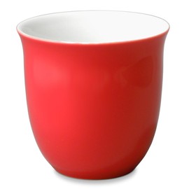FORLIFE Japanese Teacup (Set of 4), 6.5 oz, Red