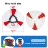 4 Pcs Spin Mop Replacement Head, Triangular Mop Heads with