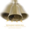 TEHAUX Restaurant Reception Bell Vintage Metal Hand Bell for Service