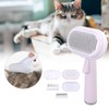 5 in 1 Pet Slicker Brush One Button Hair Removal